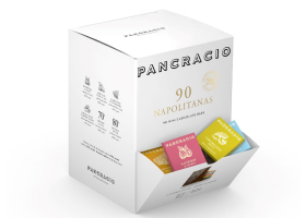 Ассорти из мини-плиток Pancracio из темного и молочного шоколада №90, 630 гр.