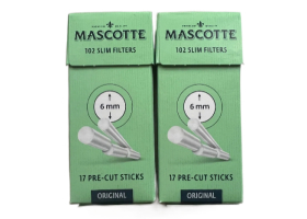 Фильтры для самокруток Mascotte Original Slim Filters Sticks 102