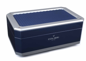 Хьюмидор Colibri Rally на 100 сигар, Алюминий и Синий лак HU360T2
