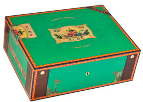 Хьюмидор Elie Bleu Alba Green Pistachio Sycamore на 75 сигар