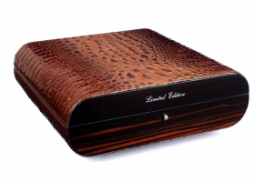Хьюмидор Gentili Croco Brown на 25 сигар Limited Edition SV20-Croco-Dark