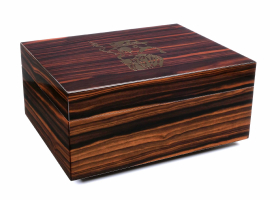 Хьюмидор Gentili Fumatore Dorato на 50 сигар, Эбеновое дерево SV50-Ebony-Smoker-Gold