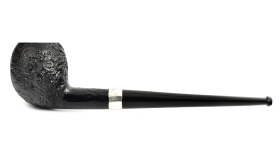 Курительная трубка Peterson Junior SandBlast - Silver Mounted Acorn, без фильтра