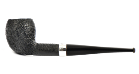 Курительная трубка Peterson Junior SandBlast - Silver Mounted Pear, без фильтра