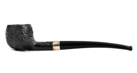 Курительная трубка Peterson Junior SandBlast - Silver Mounted Prince, без фильтра