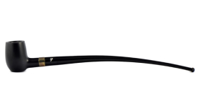 Курительная трубка Peterson Churchwarden - Ebony Barel Silver, без фильтра