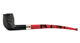Курительная трубка Peterson Halloween 2024 Dracula SandBlast Billiard, без фильтра
