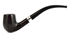 Курительная трубка Peterson Junior Heritage - Silver Mounted Bent Billiard, без фильтра