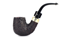 Курительная трубка Peterson House Pipe - Rusticated - Bent P-Lip, 9 мм