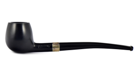 Курительная трубка Peterson Junior Rustic - Canted Apple - Silver Mounted, без фильтра