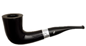 Курительная трубка Peterson Sherlock Holmes - Ebony - Mycroft P-Lip 9 мм