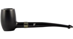 Курительная трубка Peterson Speciality Pipes - Barrel - Ebony Silver Mounted P-Lip, без фильтра