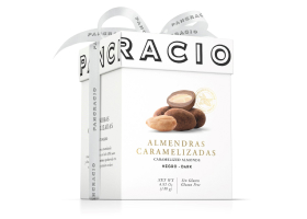 Конфеты Pancracio Luxury Box из цельного миндаля с молочным шоколадом и темным шоколадом, 140 гр.