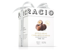 Конфеты Pancracio Luxury Box из цельного карамелизированного фундука с молочным шоколадом, 140 гр.