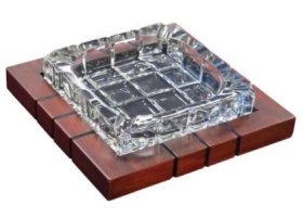 Пепельница Aficionado на 4 сигары Crystal Wood ASH4CW