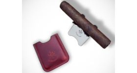 Подставка под сигару Cherry Red Leather Cigar Stand (Красная)
