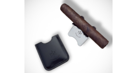 Подставка под сигару Black Leather Cigar Stand (Черная)