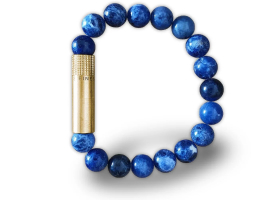 Пробойник-браслет для сигар Brass, Sodalite
