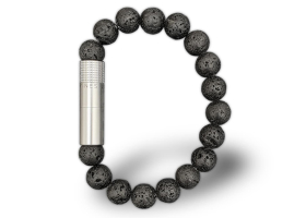 Пробойник-браслет для сигар Stainless steel 316L, Lava Stone