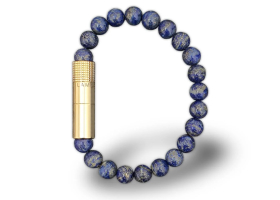 Пробойник-браслет для сигар Gold plated 18K, Lapis Lazuli