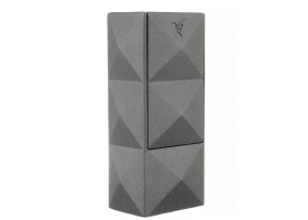Зажигалка сигарная Colibri Quasar, двойное турбопламя, Оружейная сталь LI750T3