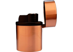 Зажигалка настольная Black Label Tornado Brushed Copper & Black LBLT320
