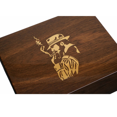 Хьюмидор Gentili Fumatore Dorato на 50 сигар, Дуб SV50-Oak-Smoker-Gold