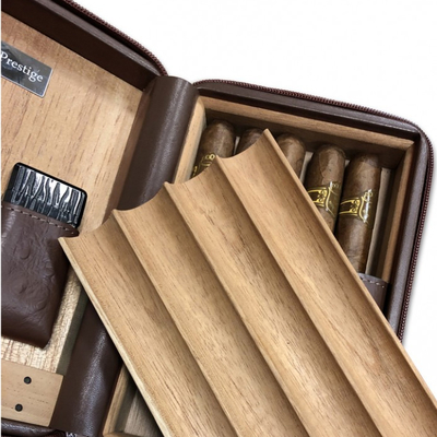 Дорожный хьюмидор Aficionado Manhattan Brown на 4 сигары