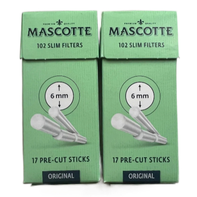 Фильтры для самокруток Mascotte Original Slim Filters Sticks 102