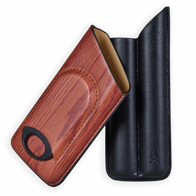 Футляр на 2 сигары Lotus LCCGS622P Wood