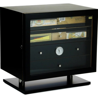 Хьюмидор-шкаф Adorini Varese Deluxe на 300 сигар, черный матовый 11558