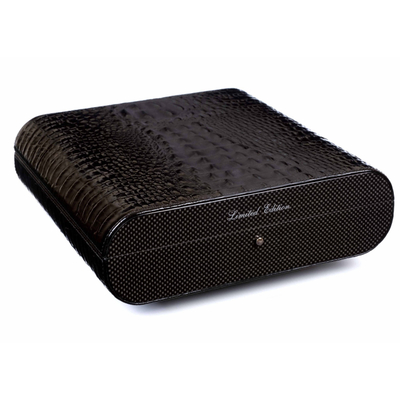 Хьюмидор Gentili Croco Black на 25 сигар Limited Edition SV20-Croco-Black