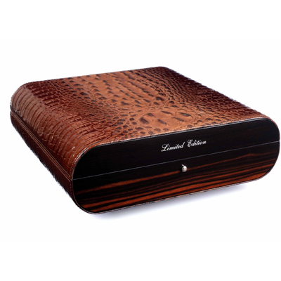 Хьюмидор Gentili Croco Brown на 25 сигар Limited Edition SV20-Croco-Dark