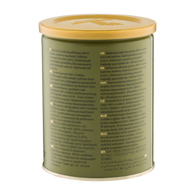 Итальянский кофе молотый Hausbrandt Decaffeinato 250 гр. (ж/б)