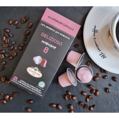 Кофе Silvestre капсулы Delizioso Forte, совместимые с кофемашинами Nespresso, 10 шт,