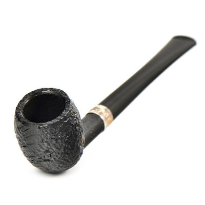 Курительная трубка Peterson Junior SandBlast - Silver Mounted Belge, без фильтра
