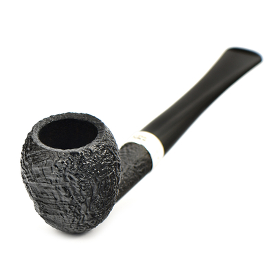 Курительная трубка Peterson Junior SandBlast - Silver Mounted Pear, без фильтра