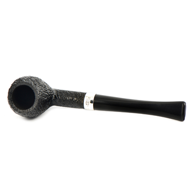 Курительная трубка Peterson Junior SandBlast - Silver Mounted Pear, без фильтра