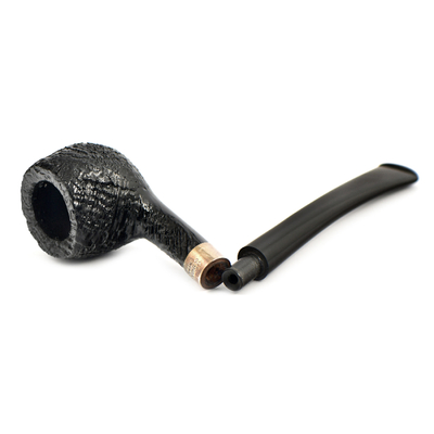 Курительная трубка Peterson Junior SandBlast - Silver Mounted Prince, без фильтра