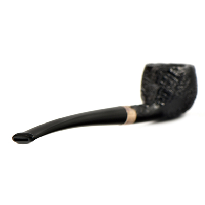 Курительная трубка Peterson Junior SandBlast - Silver Mounted Prince, без фильтра
