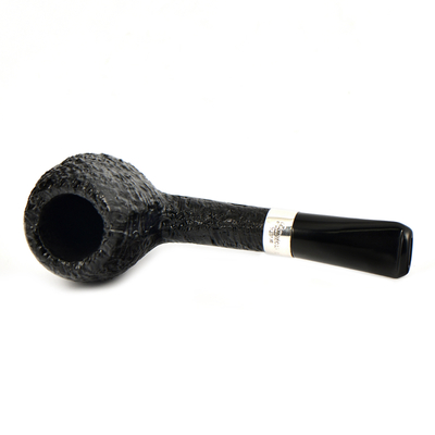Курительная трубка Peterson Junior SandBlast - Silver Mounted Short Apple, без фильтра