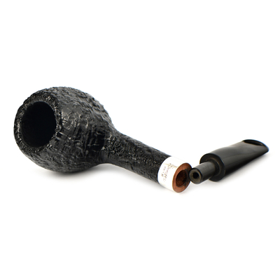 Курительная трубка Peterson Junior SandBlast - Silver Mounted Short Apple, без фильтра