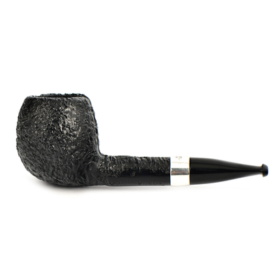 Курительная трубка Peterson Junior SandBlast - Silver Mounted Short Apple, без фильтра