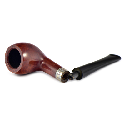 Курительная трубка Peterson Junior Terracotta - Pear - Silver Mounted, без фильтра