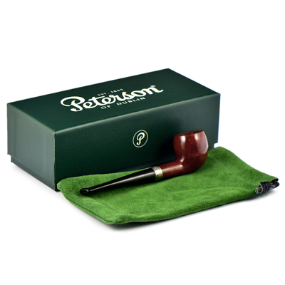 Курительная трубка Peterson Junior Terracotta - Pear - Silver Mounted, без фильтра