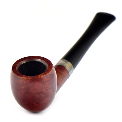 Курительная трубка Peterson Junior Terracotta - Pear - Silver Mounted, без фильтра