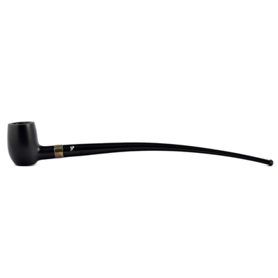 Курительная трубка Peterson Churchwarden - Ebony Barel Silver, без фильтра
