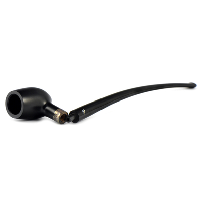 Курительная трубка Peterson Churchwarden - Ebony Barel Silver, без фильтра