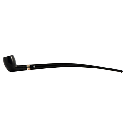Курительная трубка Peterson Churchwarden - Ebony Belgique Silver, без фильтра
