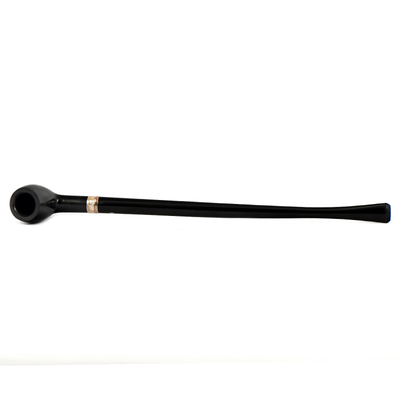 Курительная трубка Peterson Churchwarden - Ebony Belgique Silver, без фильтра
